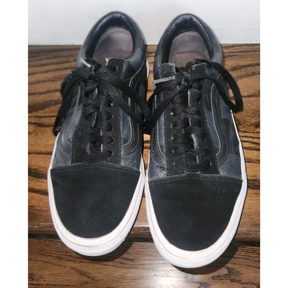 Vans Old Skool Leather Suede Unisex Skate Sneakers Size Mens 5.5M (7 W)